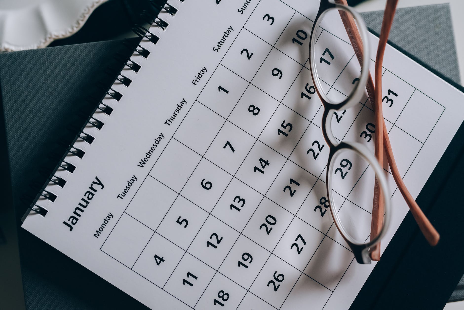 Photo of calendar by Leeloo Thefirst on Pexels.com